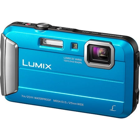 Panasonic Blue Lumix DMC-TS25A Digital Camera with 16.1 Megapixels and 4x Optical Zoom