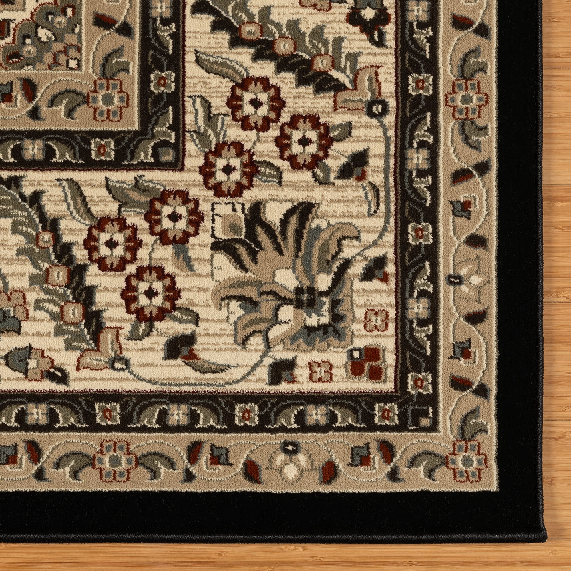 Gertmenian Majestic Ravina Traditional Oriental Black Indoor Area Rug, 8x10