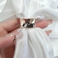 thumbnail image 2 of Dainty Oblate Silk Scarf Ring Brooch for Women Minimalist Geometric Shawl Scarves Buckle Wrap Clasp Clip Rings Brooches Fashion Dress Accessories Jewelry, 2 of 12