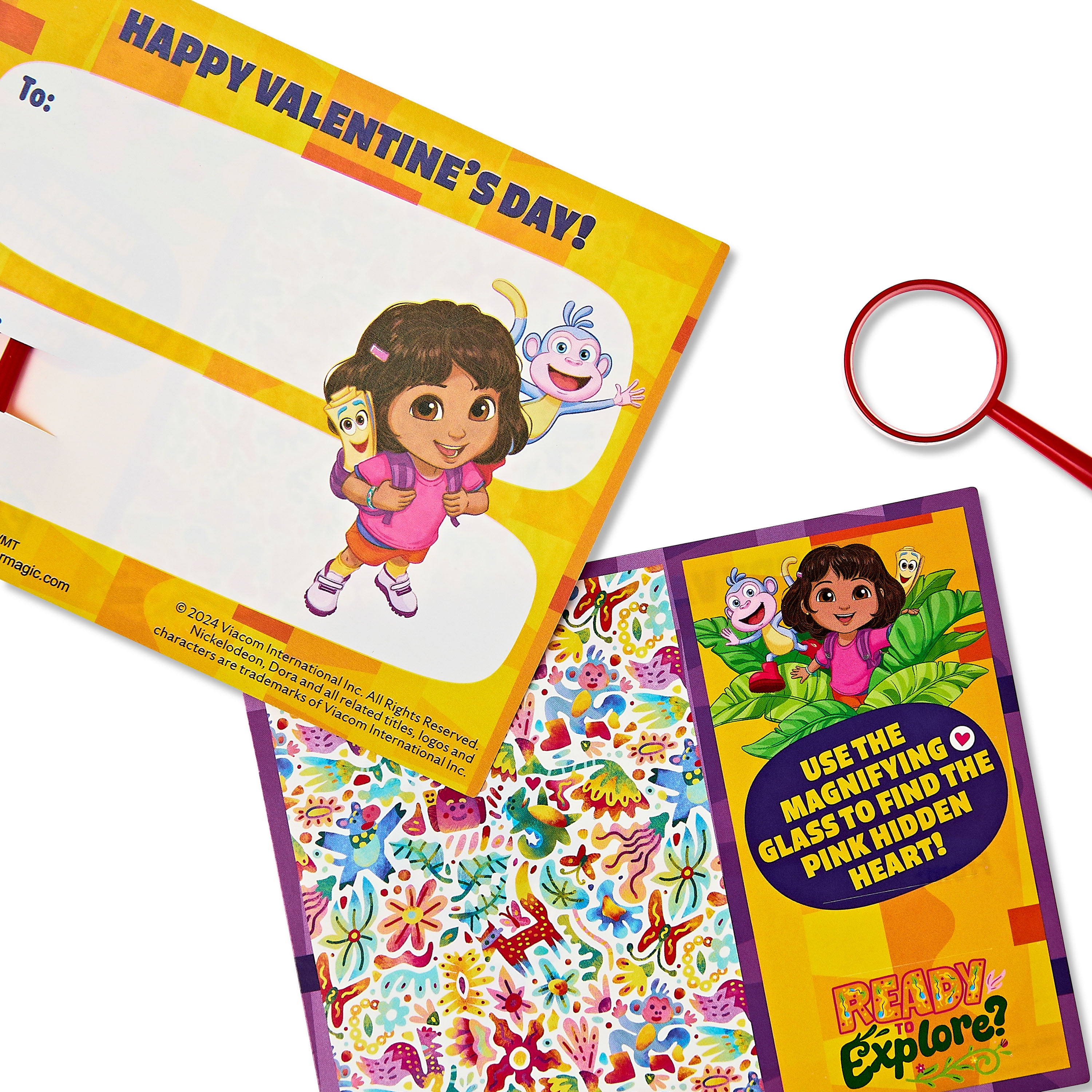 Dora Magnify & Spy Valentine's Day Kiddie Cards, Exchange