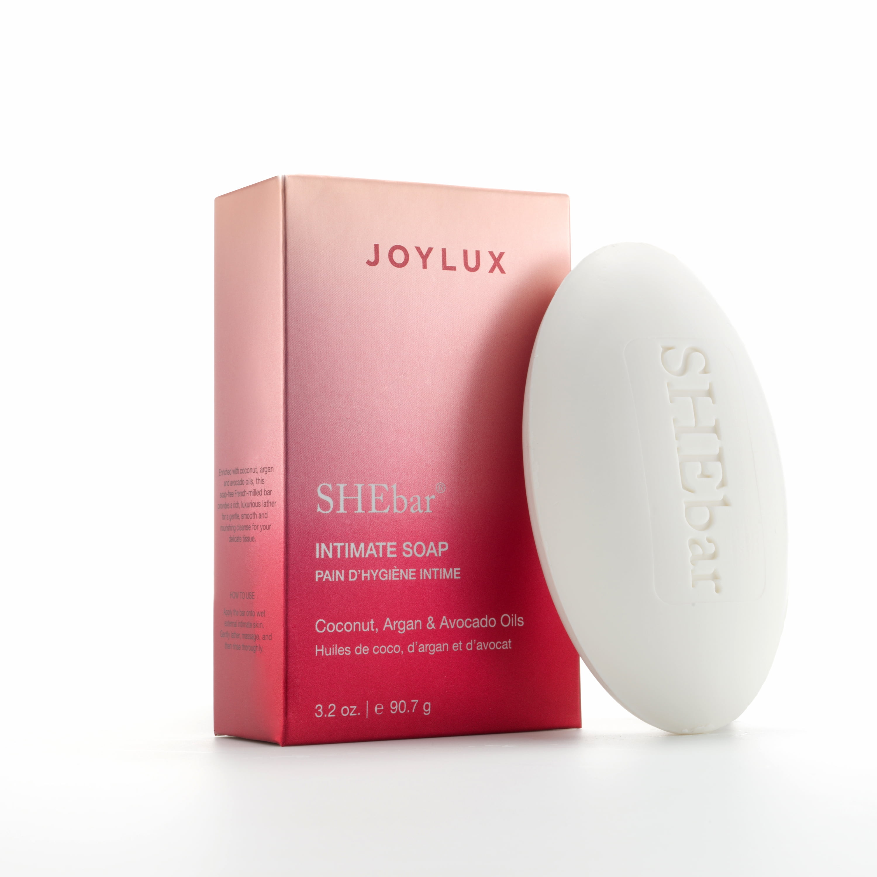 Joylux Shebar Intimate Feminine Wash, pH-Balanced Formula, Clean & Gentle Ingredients, 3.2 oz Bar