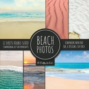 Beach Photos Scrapbook Paper Pad 8x8 Scrapbooking Kit for Papercrafts, Cardmaking, DIY Crafts, (Paperback) by Crafty as Ever