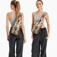 thumbnail image 3 of Boho Chic Travel Sling Backpack Vintage Retro Artistic Lightweight Daypack with Stylish Look, 3 of 6