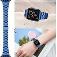 thumbnail image 2 of Fitlink Slim Stainless Steel Metal Band for Apple Watch 38/40/41/42/44/45mm, Apple Watch Band for Apple Watch Series 7 Apple Watch Series 6 Apple Watch Series SE/5/4/3/2/1 (Blue-38/40/41mm), 2 of 7