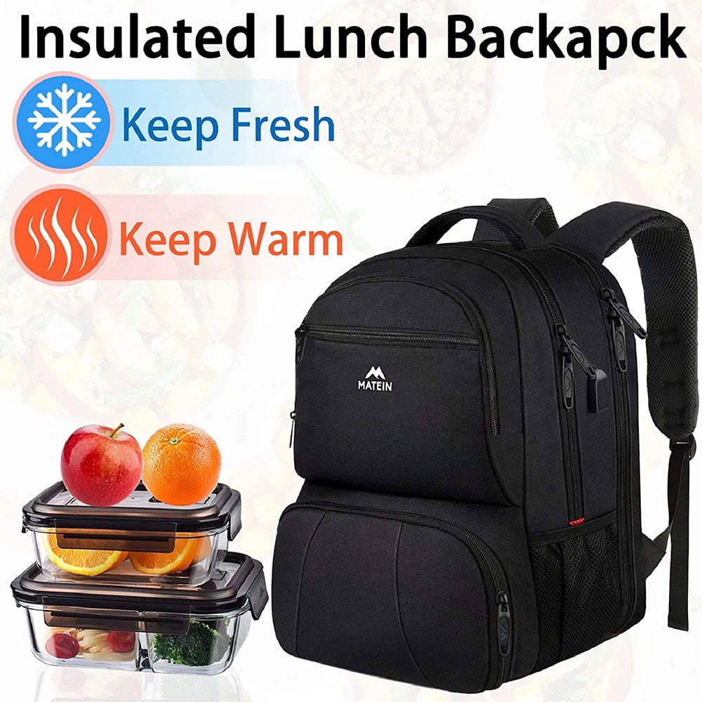 Matein backpack lunchbox for college