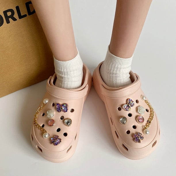 Zapatillas de plataforma con agujeros para mujer, zuecos de 7cm de grosor, sandalias antideslizantes de EVA, chanclas para el hogar, jardín, Playa Qiuyongming unisex