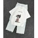 thumbnail image 3 of Camiseta holgada de algodón con cuello redondo y manga corta con estampado de dibujos animados de anime para hombre, estilo Y2k, estilo retro, gótico, hip-hop y rock, de gran tamaño, 3 of 4
