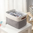 thumbnail image 4 of Mohdy Fabric Storage Baskets,Storage Bag Large Capacity Folding Clothes Portable Wardrobe Sorting Clothes Storage Box with Reinforced Handle Zipper for Home Comforters Pillow Blanket Bedding Quil, 4 of 9