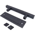 thumbnail image 3 of Steel Sliding Door Handle Sliding Barn Door Handle - Single Square Handle - Black, 3 of 5