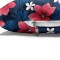 thumbnail image 4 of Navy and Blush Pet Bed, Exotic Flora Pattern Hibiscus Plumeria Blossoms Hawaiian, Chew Resistant Pad for Dogs and Cats Cushion with Removable Cover, 24" x 39", Navy Blue Dark Coral, by Ambesonne, 4 of 4