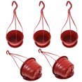 thumbnail image 4 of MasteelfCA 5 Sets Hanging Flower Pots Simple Green Radish Flower Pot Home Plant Pot, 4 of 9