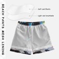 thumbnail image 3 of FORMRS Boys Swim Trunks Quick Dry Mesh Liner Boardshorts Sizes XS-XL, Black, 3 of 7