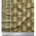thumbnail image 2 of Soimoi Rayon Fabric Leaves Panel Printed Fabric 1 Yard 42 Inch Wide, 2 of 3