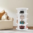 thumbnail image 5 of 4-Tier Rotating Shoe Rack, Free Standing Shoe Rack, Shoe Organizer, 5 of 10
