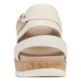 thumbnail image 4 of Dr. Scholl's Shoes Womens Cali Vibe Faux Leather Cork Wedge Sandals, 4 of 9