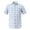 White, variant on WREESH Men's Casual Button Down Shirts Cotton Plaid Short Sleeve with Turndown Collar and Pocket White