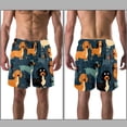 thumbnail image 3 of luoweisi Men's Beach Shorts Quick Dry Swim Trunks with Mesh Lining Dachshund M, 3 of 5