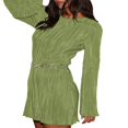 thumbnail image 3 of POINTERTECK Robe Chic pour Femmes avec Manches Longues et Encolure, 3 of 9