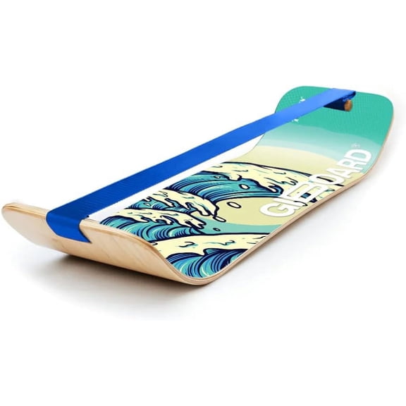 GIBBON SlackBoard Balance Trainer for All Ages - Waves