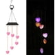 thumbnail image 3 of Lámpara colgante LED de luz de campana de viento alimentada por energía solar | Decoración de patio de jardín al aire libre que cambia de color | Campanas de cristal | Ahorro de energía, 3 of 4