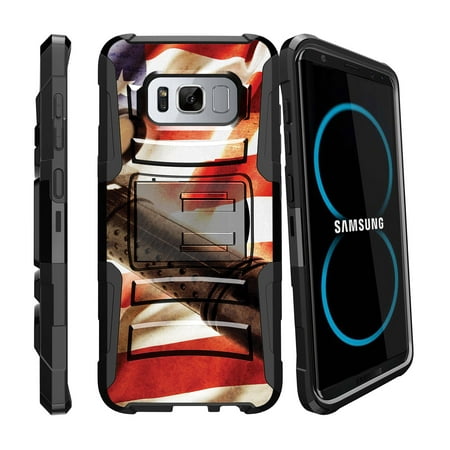Case for Samsung Galaxy S8 Plus | S8 Plus Case  [ Clip Armor ] Heavy Duty Case with Belt Clip & Kickstand FireArm