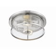 thumbnail image 4 of 2 Light Flush Mount In Art Moderne Style 13.75 Inches Wide By 5 Inches High Z-Lite 462F14-Bn, 4 of 4