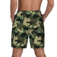 thumbnail image 3 of Kdxio Black Dinosaur Print Men'S Swim Trunks With Compression Liner 7 Inch Inseam Quick Dry Swim Shorts, 3 of 7