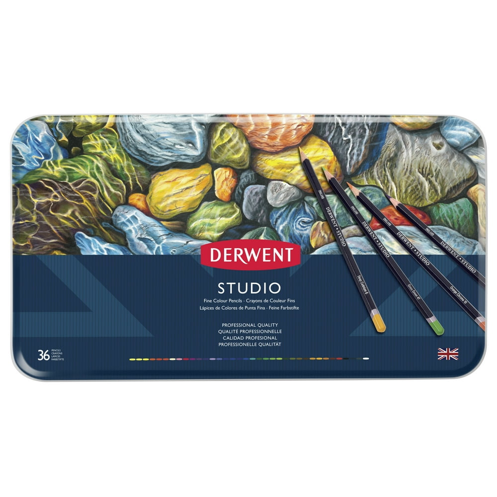Derwent Studio Colored Pencil 36Color Tin Set