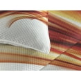 thumbnail image 3 of Ambesonne Modern Quilted Coverlet 3 Pcs, Blurred Smock Art Rays, King Size, Orange Red, 3 of 4