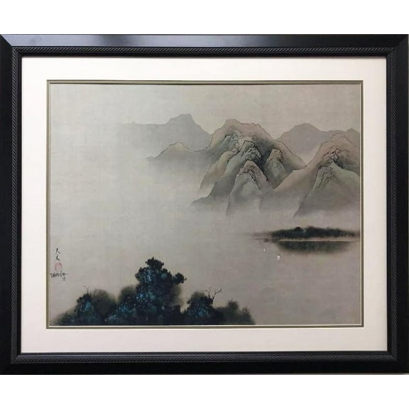 David Lee "Tranquility" Custom Framed Asian Art Generic