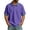 Purple, variant on Maean Men's Short Sleeve Shirt V Neck Collared Loose Casual Fashion Summer Workout Gym Tops
