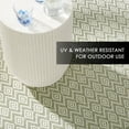 thumbnail image 6 of NICOLE MILLER NEW YORK Corin Small Diamonds Indoor Outdoor Area Rug, UV Fade Resistant, Low Pile, Seafoam/Cream, 7'10"x10'2", 6 of 7