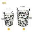 thumbnail image 5 of Daiia Cool Camera Round Laundry Basket with Handles Thickened Waterproof Circular hamper,Dirty Clothes Storage Basket for Bedroom,Bathroom,College Dorm-Medium, 5 of 8