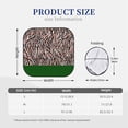thumbnail image 3 of Kll Zebra Skin And Leopard Print Windshield Sun Shade 2-Piece Foldable Car Front Window Sunshade For Most Sedans Suv Truck - Auto Sun Blocker Visor Protector Blocks Max Uv Rays - Small, 3 of 7