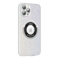 thumbnail image 1 of ELEHOLD Magnetic Case for iPhone 14 Pro Max 6.7",Bling Gitter Camera Lens Protective Film Logo View Window Compatible with MagSafe Slim Lightweight Shockproof Fashion Case,White, 1 of 7