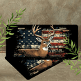 thumbnail image 4 of 1 Pcs Durable License Plate Covers & Frames, Deer and American For Decorative Front, Waterproof For Decoration Aluminum License Plate Covers & Frames Cover For Men Women, 12" X 6", 4 of 6