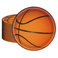 thumbnail image 1 of Platos para fiesta Fitoyplak 60 piezas 18 cm diseño de baloncesto, 1 of 6