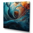 thumbnail image 2 of DESIGN ART Designart "Liquidity In Art I" Abstract Liquid Ink Wall Art Prints 16 in. wide x 16 in. high, 2 of 5