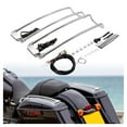 thumbnail image 2 of Geelife Chrome Saddlebag Lid Top Rails LED Light Fit For Harley-Davidson Harley Touring, 2 of 12
