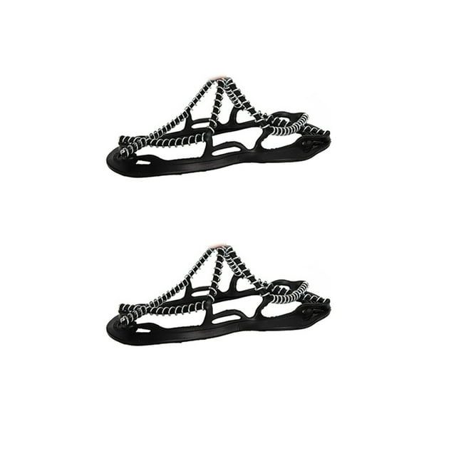 Yuarrent 2 piezas de cubierta de agarre para zapatos de nieve y hielo para exteriores, protector de botas antideslizantes para roca, crampones Pescar