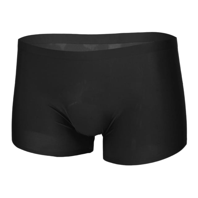 Ropa interior de seda para hombre Calzoncillos sin costuras Pierna corta XXL Sunnimix Boxer de la ropa interior de los hombres