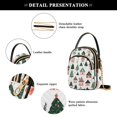 thumbnail image 4 of FORMRS Crossbody Bag for Women Quilted Travel Shoulder Cell Phone Purse with Chain Strap Handbag, Orange Christmas House, 4 of 7