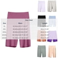 thumbnail image 5 of Bixock Women Pajamas Shorts Loungewear Shorts Sleep Shorts Elastic High Waist Soft Stretchy Daily Indoor Homewear Sleepwear Base Layer Trousers Women Clothings, 5 of 5