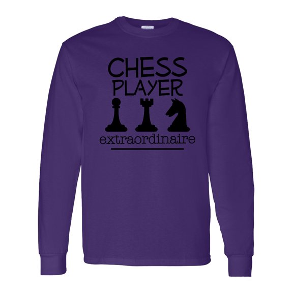 Inktastic Chess Player Game Long Sleeve T-Shirt