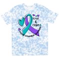 thumbnail image 3 of Inktastic Love and Care Suicide Prevention Awareness Ribbon and Hearts T-Shirt, 3 of 5