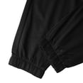 thumbnail image 6 of Men's Elastic Drawstring Cuffed Joggers Breathable Lightweight Athletic Trousers Deep Side Pockets Soft Fit for Gym Workouts Daily Training Black XXXL, 6 of 9