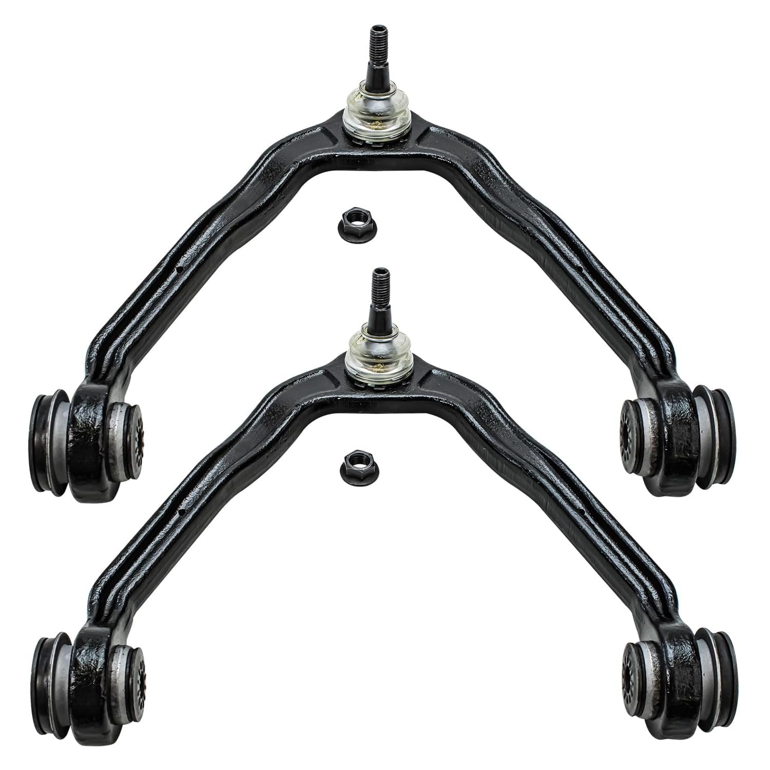 Detroit Axle - Front 4pc Suspension Kit for RWD 1999-2006 Chevrolet Silverado GMC Sierra 1500 2 Upper Control Arms 2 Lower Ball Joints Assembly 1999 2000 2001 2002 2003 2004 2005 2006 Replacement