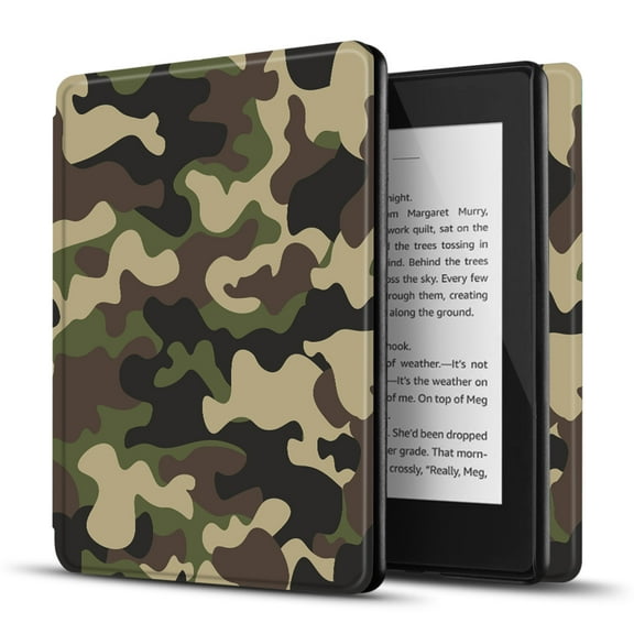 Case for iPad Air 5th Generation 2022 / iPad Air 4th Generation 2020 - Camouflage Brown Cover with Pencil Holder for 2nd Gen Apple Pencil, Protective Notebook Case with Trifold Stand