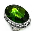 thumbnail image 2 of Natural Peridot Gemstone Handmade 925 Steling Silver Jewelry Ring Size 9, 2 of 2