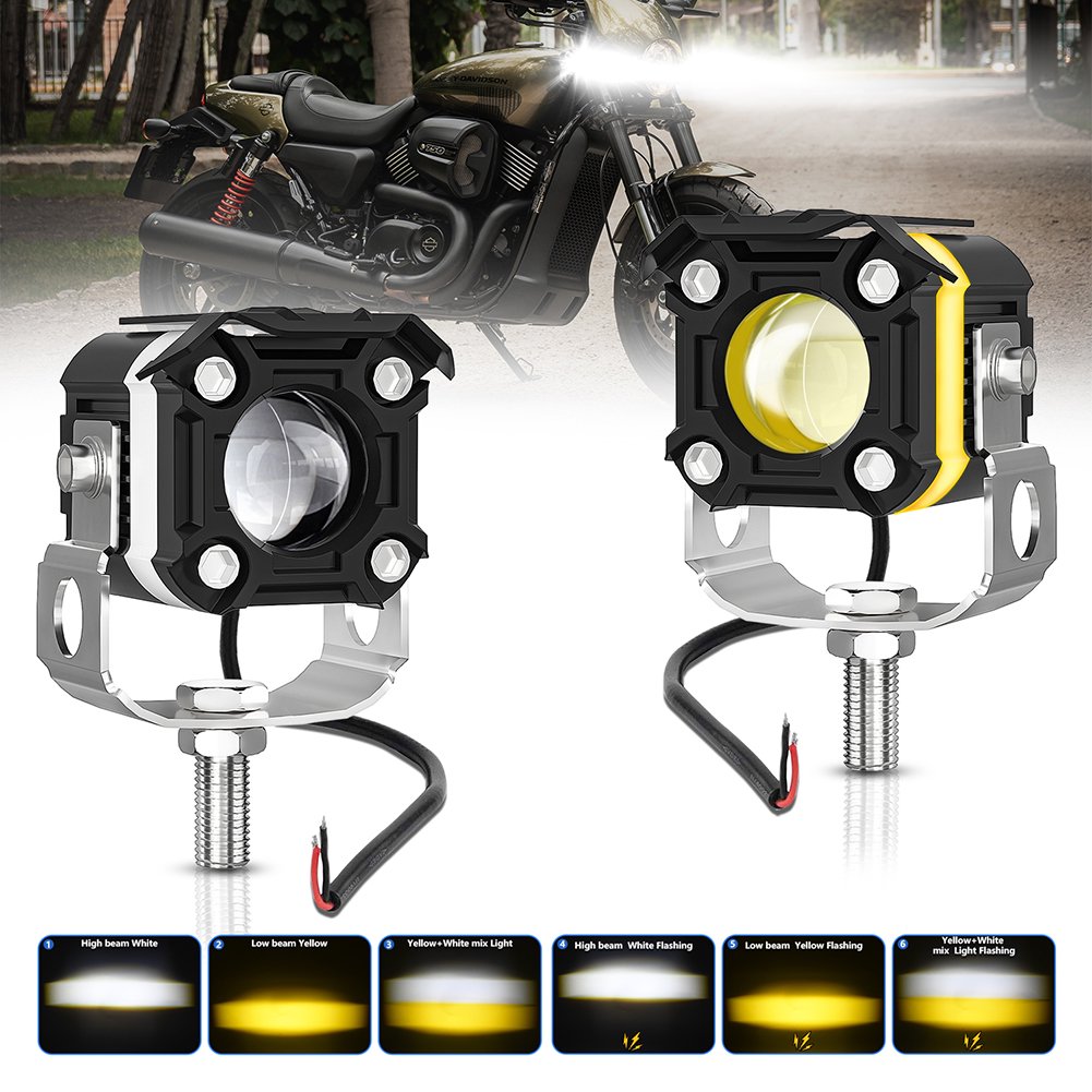 S12 Motorcycle LED Headlight ZES-3575 LED Chips 60W 6000LM
